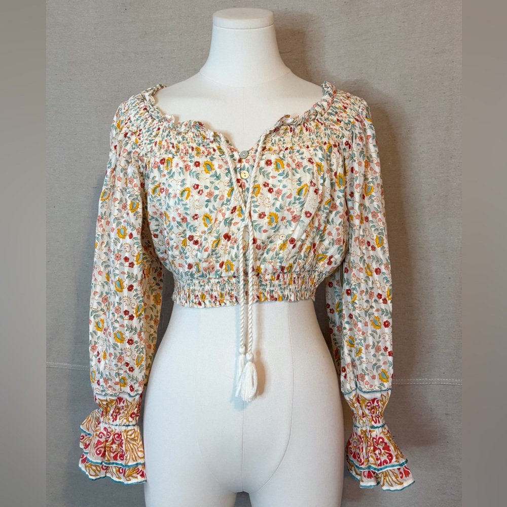 NWT Cleobella floral blouse size small